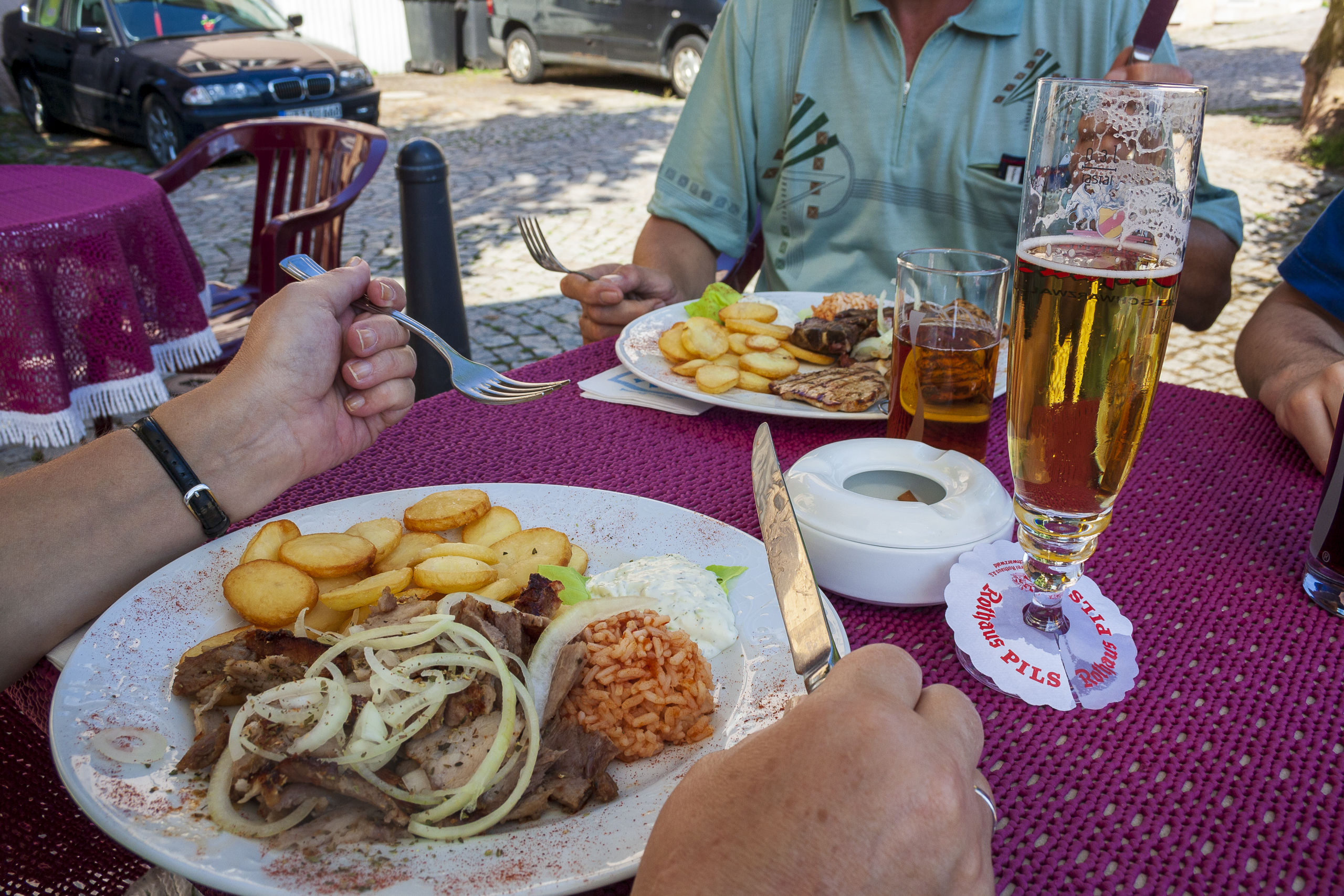 Lekker eten en bier